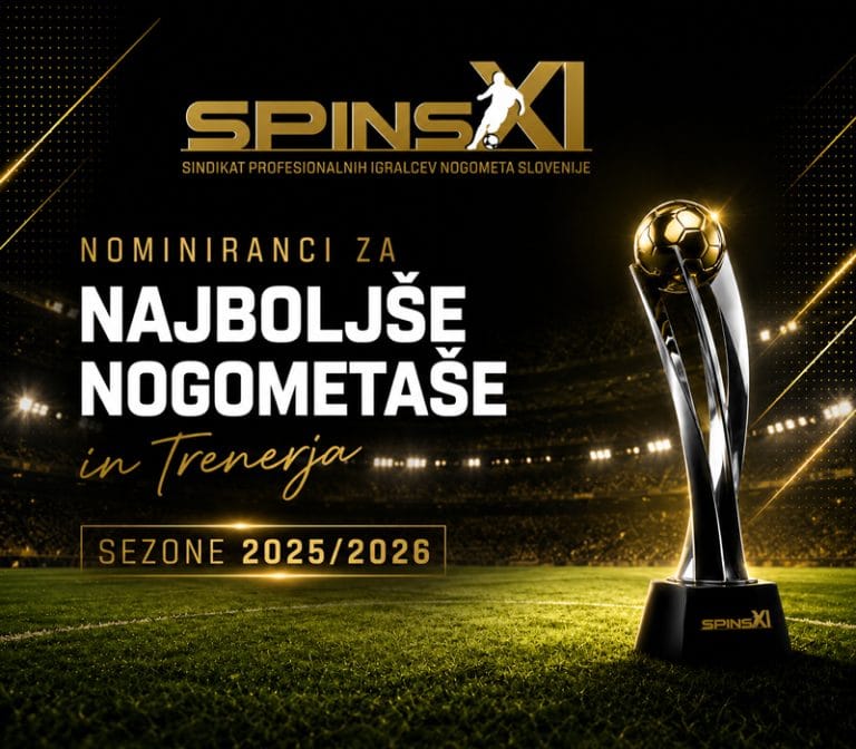 SPINSXI: OBJAVLJAMO NOMINIRANCE ZA NAJBOLJŠE NOGOMETAŠE IN TRENERJA SEZONE 2025/2026, V 1. SNL